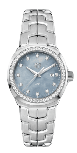 TAG Heuer Link Quartz 32mm Stainless Steel / Diamond / Blue MOP
